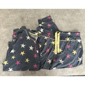 JACKLYN Intimates Pajama Set, Us Size 2X Soft Star Color‎